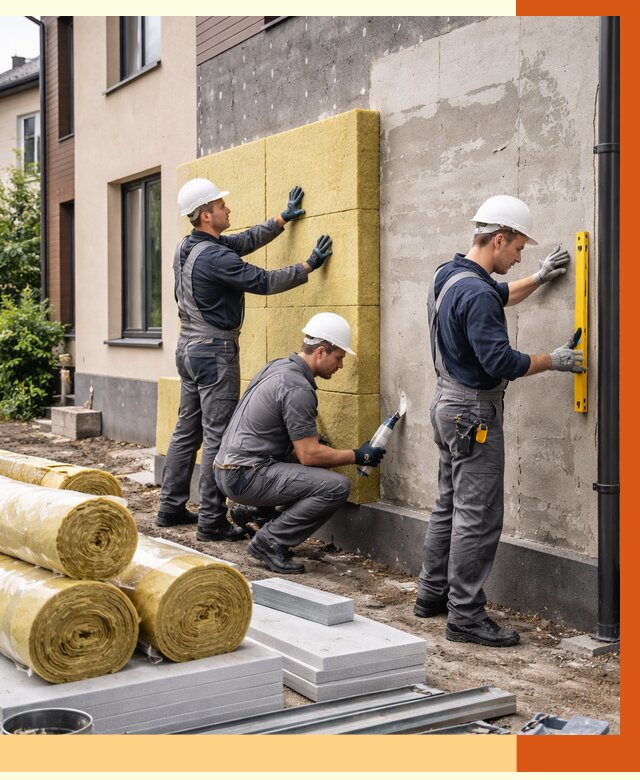 Утепление таунхауса в Магадане от 7361 руб/м2 — комплекс под ключ | ТепломастерМгд