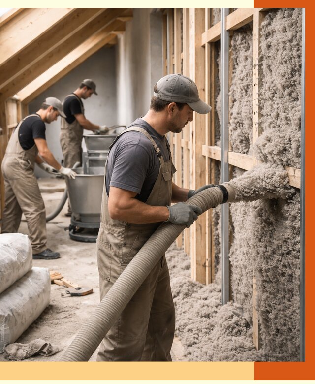 Утепление таунхауса эковатой в Магадане от 2249 руб./м² — монтаж и задувка | ТепломастерМгд