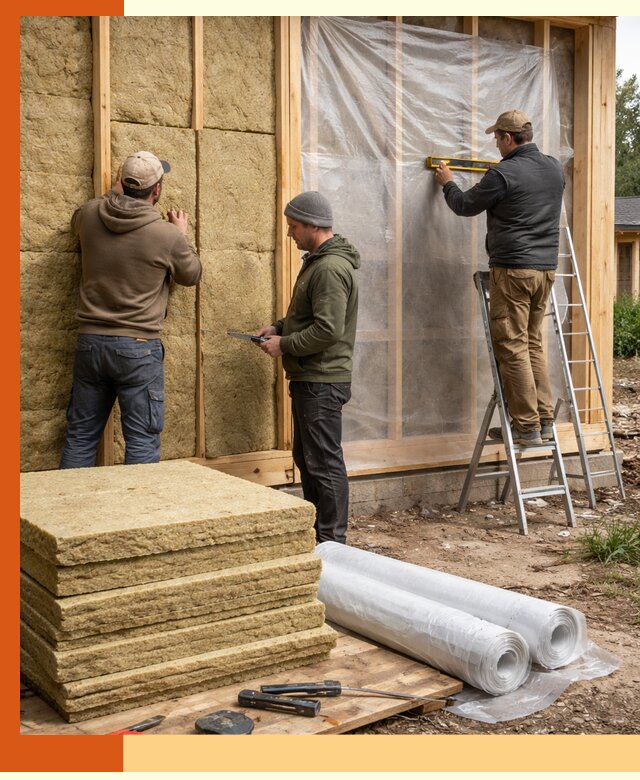 Утепление каркасного дома в Магадане под ключ с гарантией качества