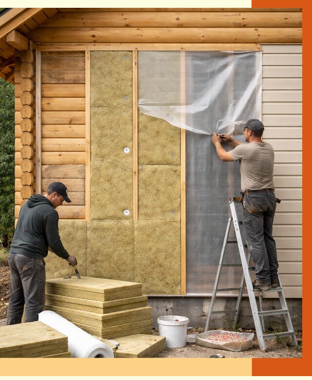 Утепление дома из бруса в Магадане от 3834 руб./м2 — работы под ключ | ТепломастерМгд