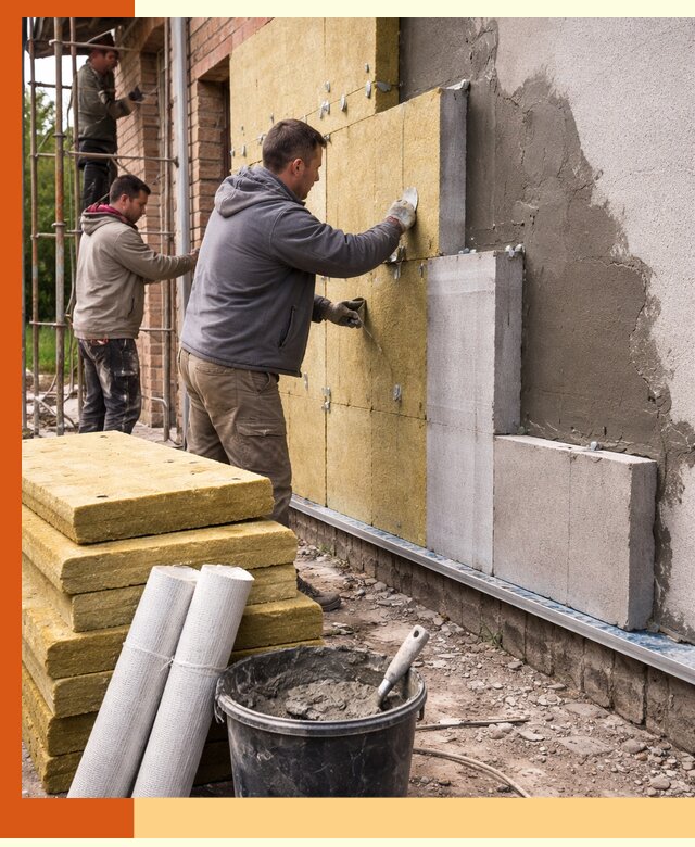 Утепление кирпичного дома под ключ в Магадане