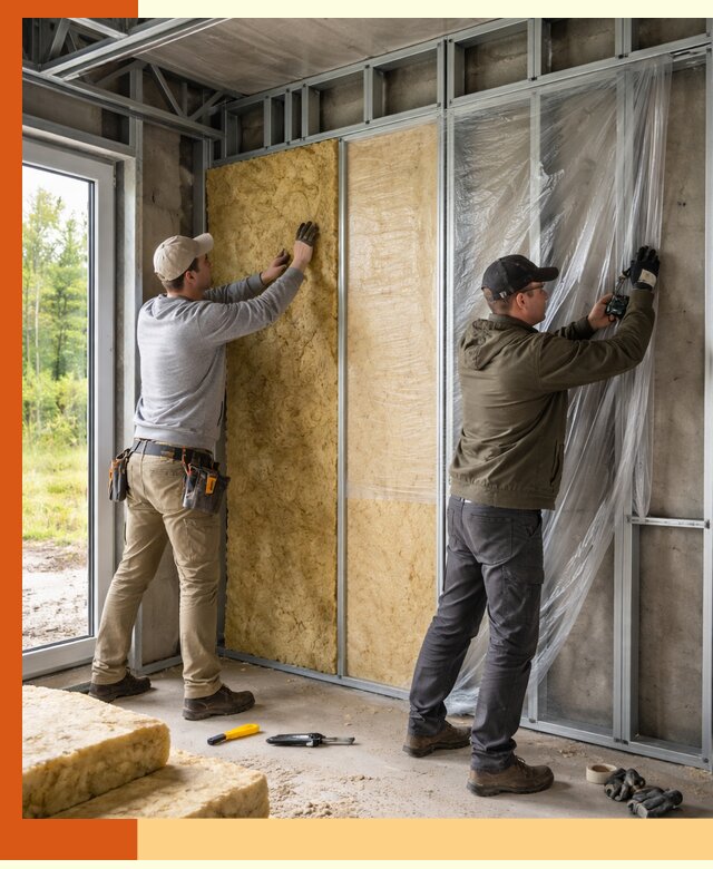 Утепление дома из ЛСТК в Магадане с гарантией качества и эффективности