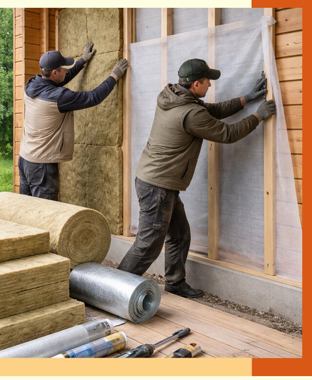 Утепление дома из двойного бруса в Магадане от 4907 руб./м² — ТепломастерМгд под ключ