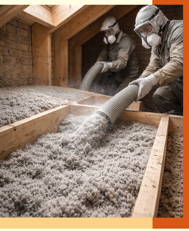 Утепление коттеджа эковатой в Магадане от 2556 руб./м² — комплексная задувка и монтаж | ТепломастерМгд