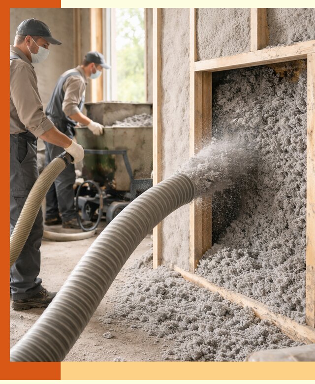 Утепление коттеджа эковатой в Магадане с гарантией качества