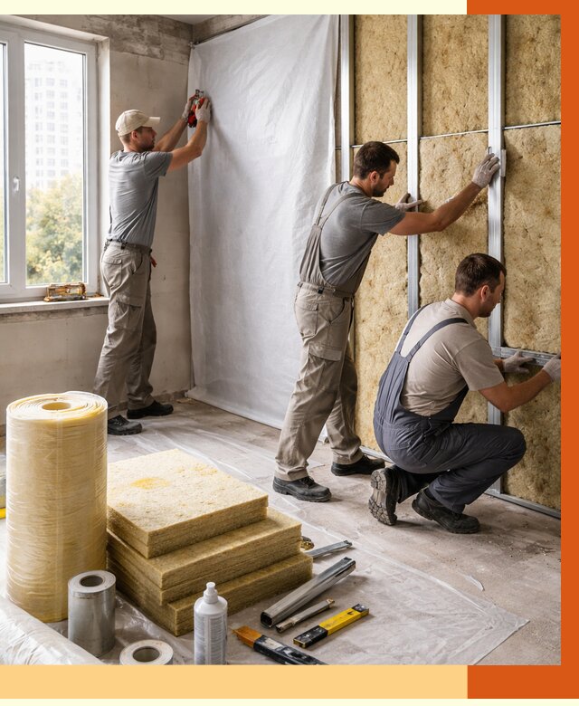 Утепление квартиры в Магадане от 4600 руб/м2 — утеплить квартиру изнутри и снаружи | ТепломастерМгд