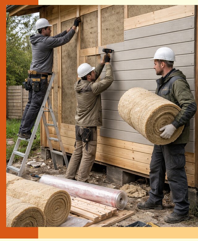 Утепление бани снаружи в Магадане профессионально и надежно