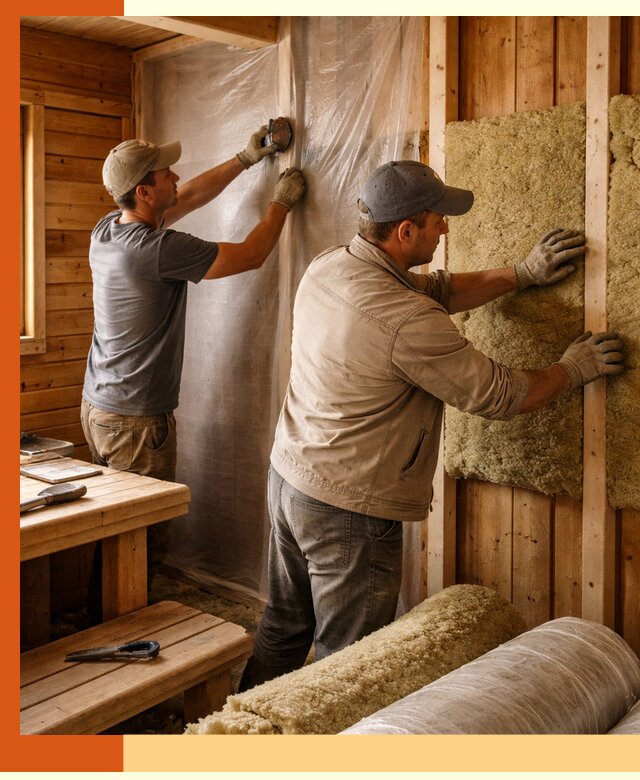 Утепление бани изнутри в Магадане качественно и недорого