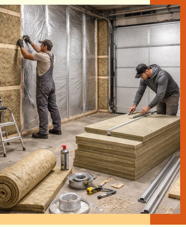 Утепление гаража в Магадане от 4600 руб/м2 — комплексное утепление ворот и стен | ТепломастерМгд