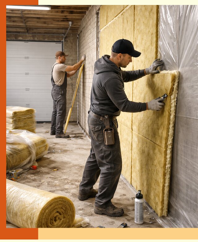 Утепление гаража под ключ в Магадане — все виды теплоизоляции