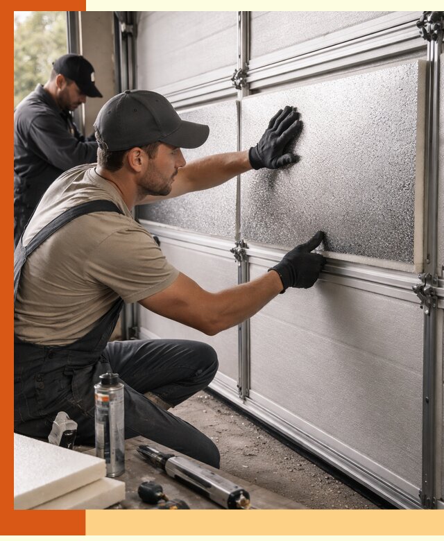 Утепление гаражных ворот в Магадане качественно и надежно