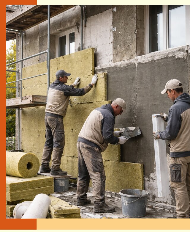 Утепление фасада зданий и домов в Магадане