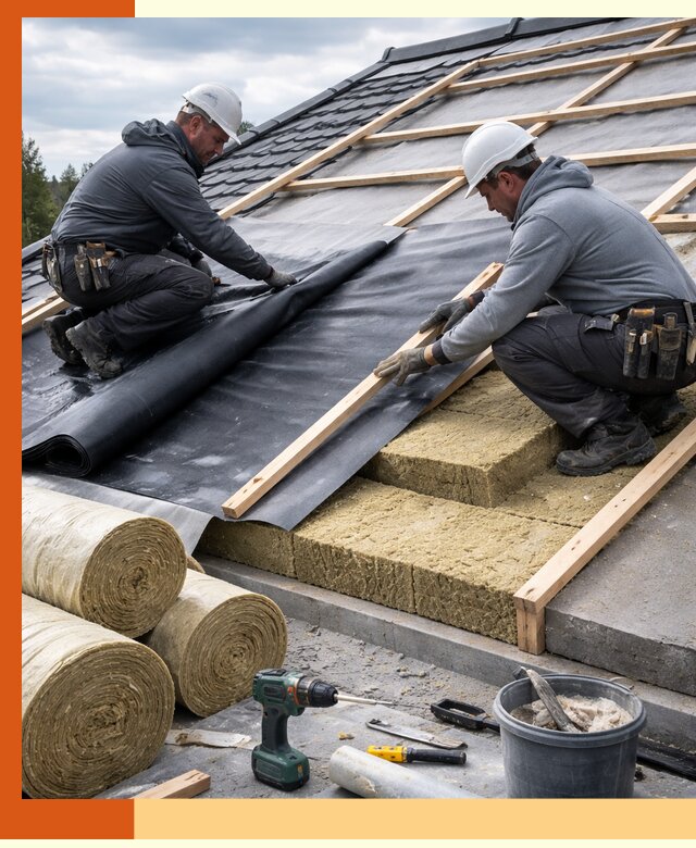 Утепление крыши снаружи в Магадане: профессиональная теплоизоляция