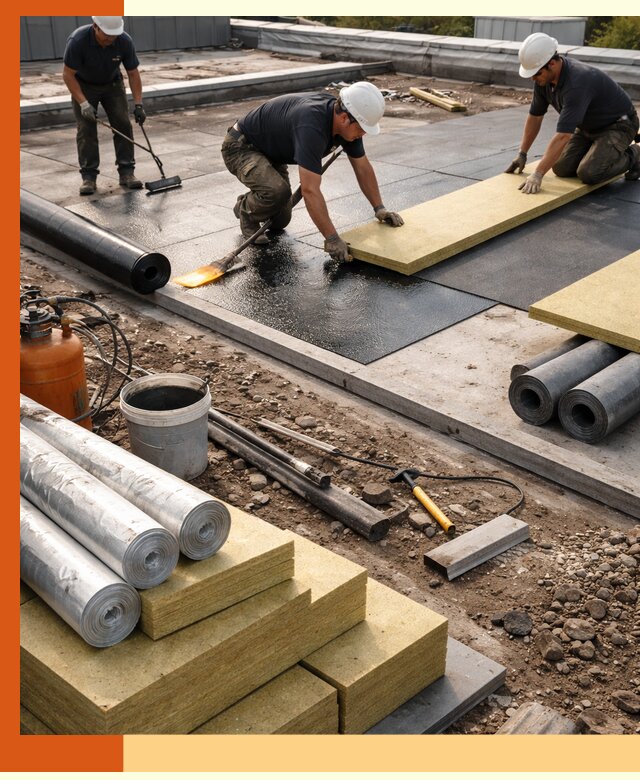 Утепление плоской крыши в Магадане — надежная теплоизоляция и герметизация