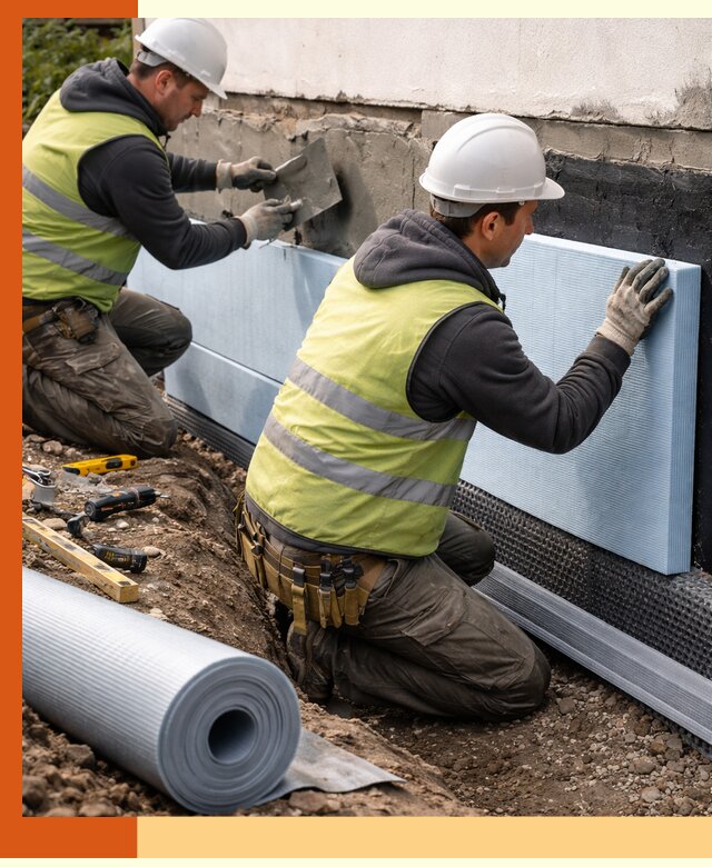 Утепление фундамента снаружи в Магадане — профессиональная теплоизоляция