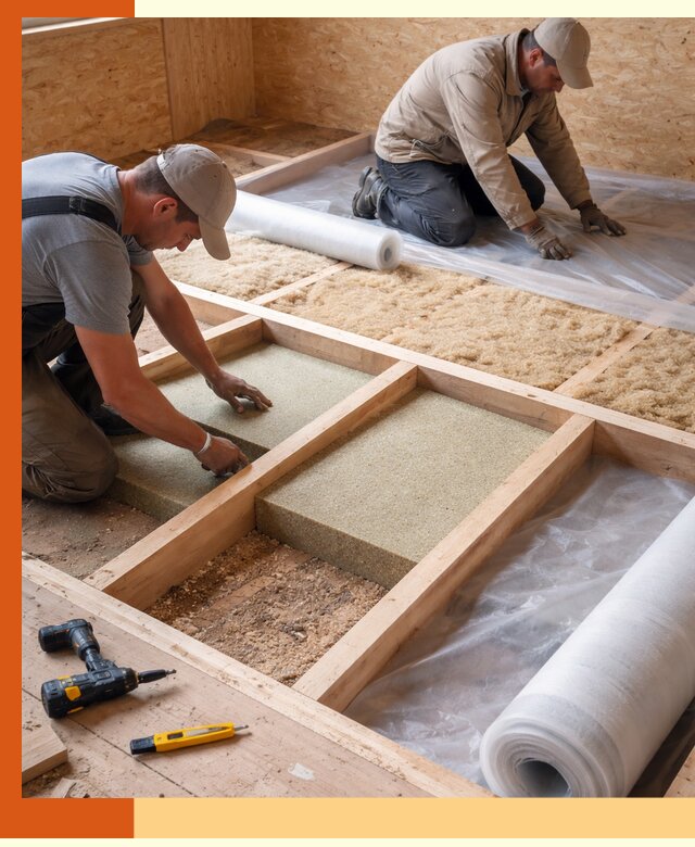 Профессиональное утепление деревянного пола в Магадане