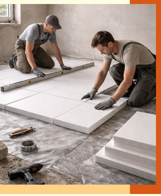 Утепление бетонного пола в Магадане от 2556 руб/м2 — монтаж и цена | ТепломастерМгд