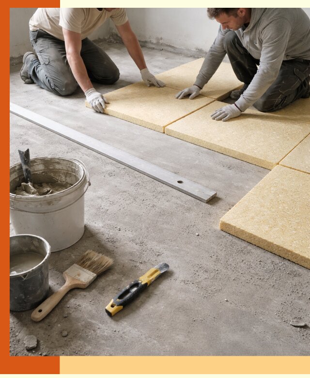 Утепление бетонного пола в Магадане профессионально и недорого