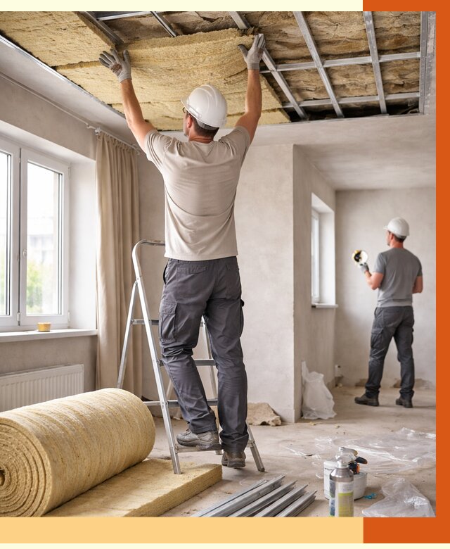 Утепление потолка в частном доме в Магадане от 971 руб./м² — работы под ключ | ТепломастерМгд