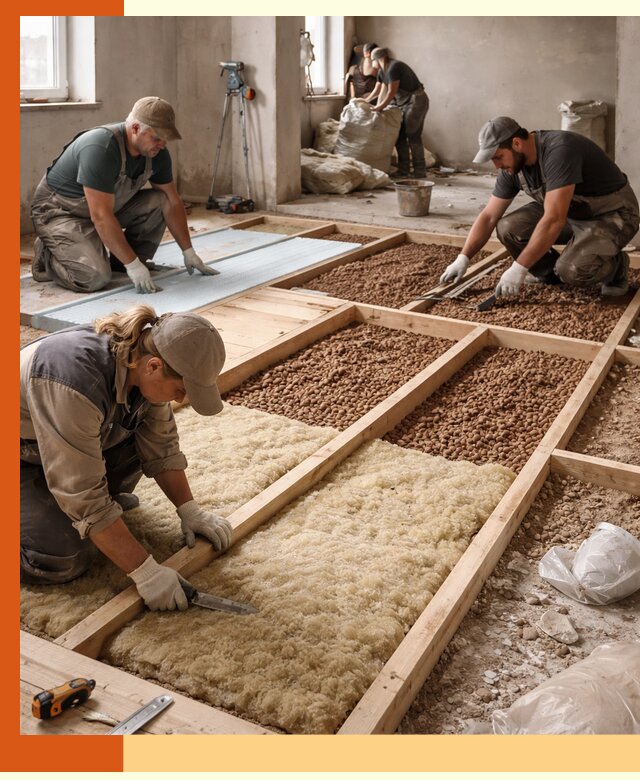 Утепление перекрытий жилых и промышленных зданий в Магадане