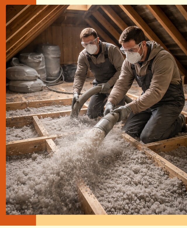 Утепление чердака эковатой в Магадане — быстро и надёжно