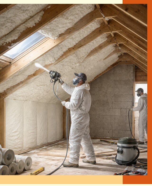 Утепление мансарды ППУ в Магадане от 2811 руб./м² — заказать под ключ | ТепломастерМгд