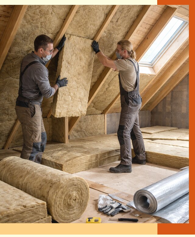 Утепление мансарды минватой в Магадане от 4294 руб./м2 — монтаж и пароизоляция | ТепломастерМгд