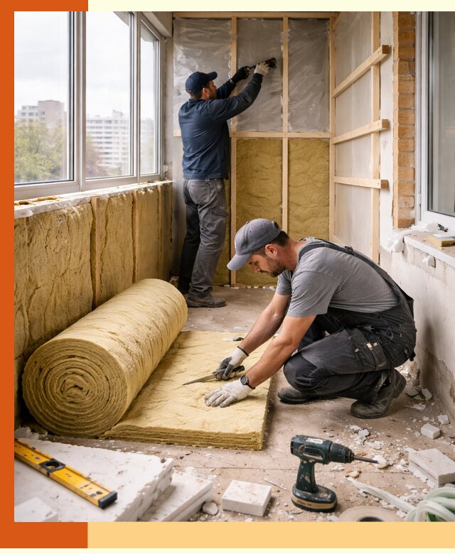 Утепление балкона под ключ в Магадане качественно и быстро