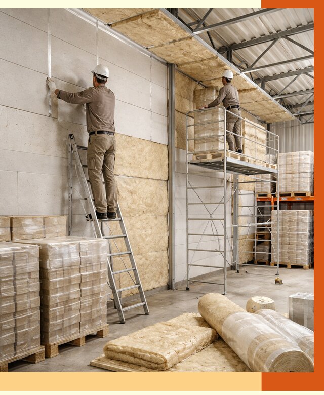 Утепление склада готовой продукции в Магадане от 1993 руб./м2 — комплексно | ТепломастерМгд