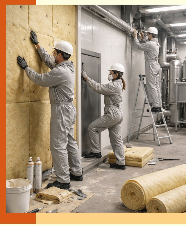 Утепление пищевого цеха под ключ в Магадане