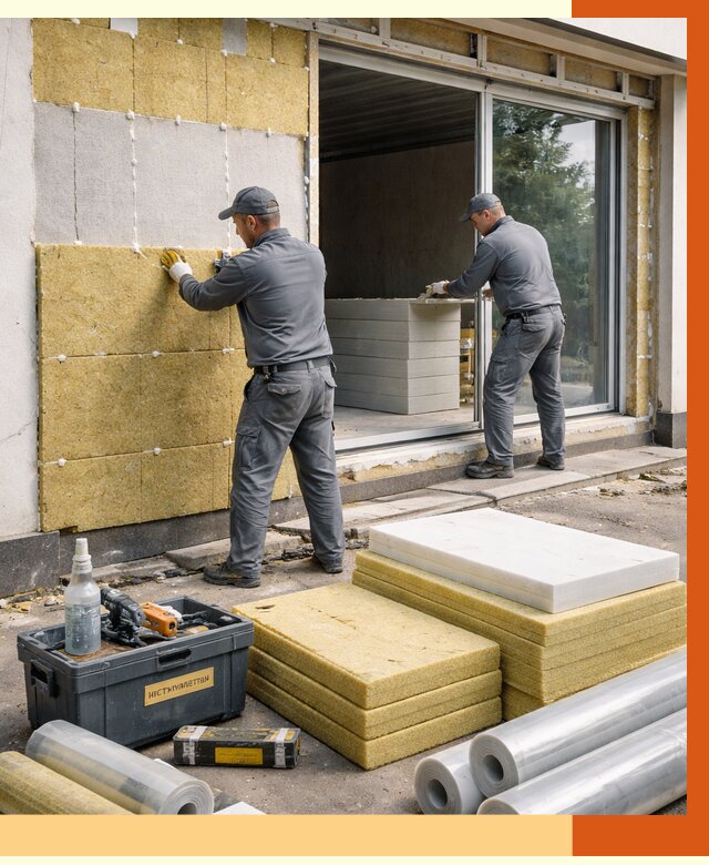 Утепление торгового павильона в Магадане от 14823 руб./м² под ключ | ТепломастерМгд