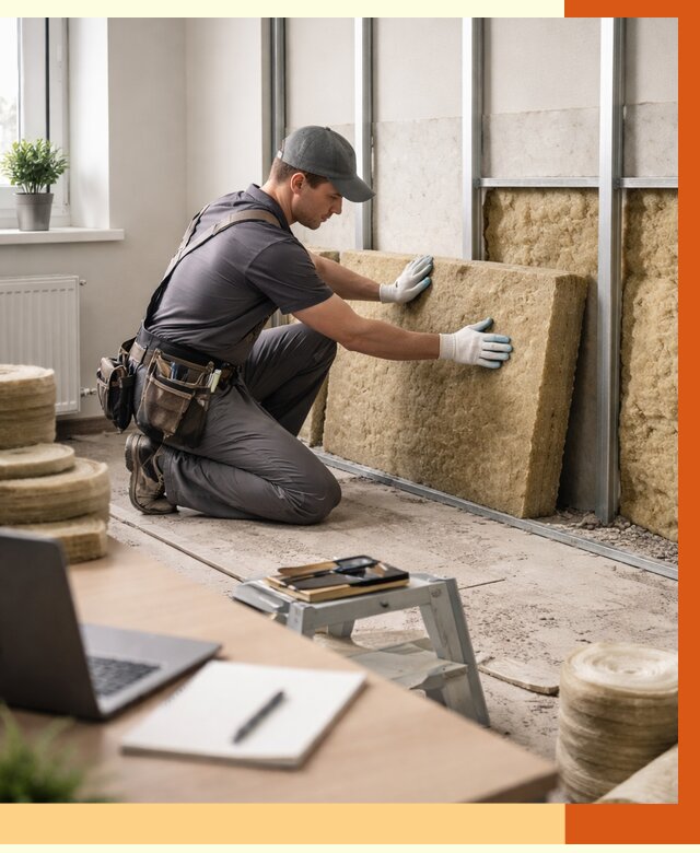 Утепление офиса в Магадане от 4600 руб/м2 — комплексное утепление офиса под ключ | ТепломастерМгд