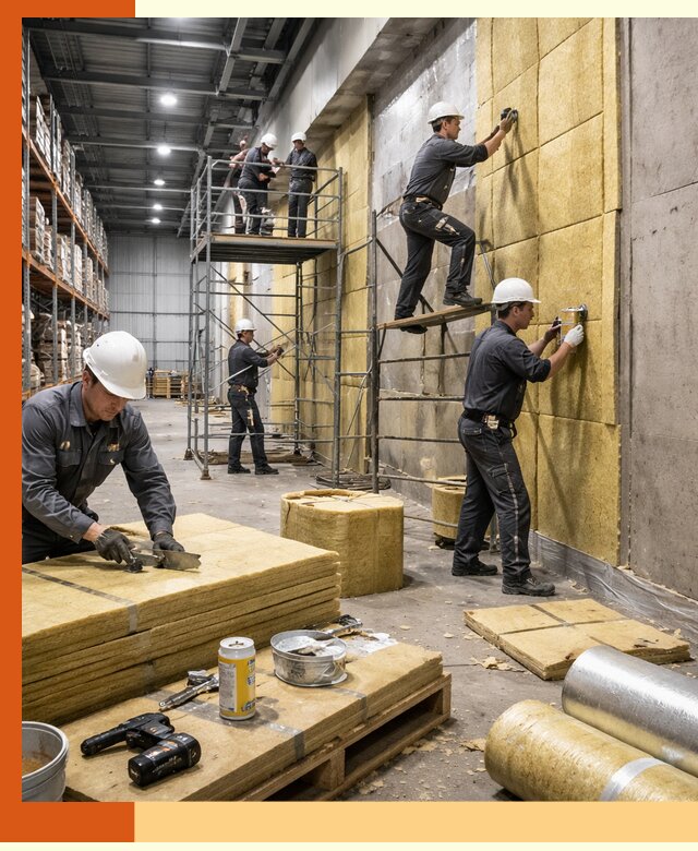 Утепление логистического центра в Магадане качественно и экономично