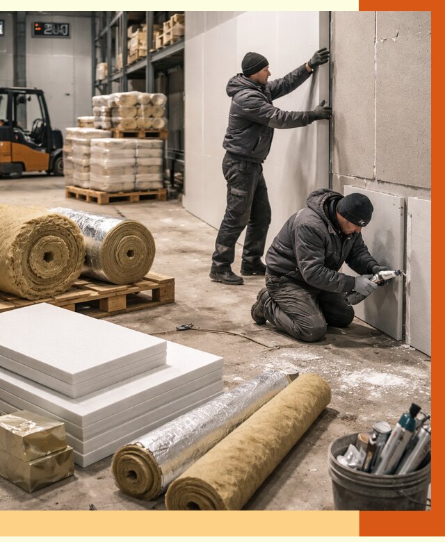 Утепление холодного склада в Магадане от 8690 руб/м2 — комплексное под ключ | ТепломастерМгд