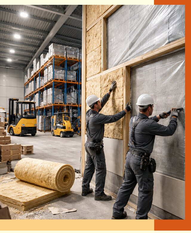 Утепление склада с техникой в Магадане от 4294 руб./м2 — комплексно под ключ | ТепломастерМгд