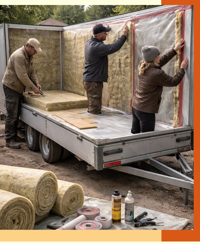 Утепление прицепа в Магадане под ключ от 12779 руб. — комплекс от ТепломастерМгд