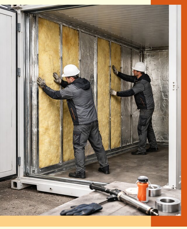 Утепление рефрижераторного контейнера в Магадане от 46004 руб./м² | ТепломастерМгд