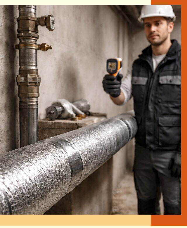 Утепление труб водоснабжения в Магадане от 8690 руб. за м² — услуги ТепломастерМгд