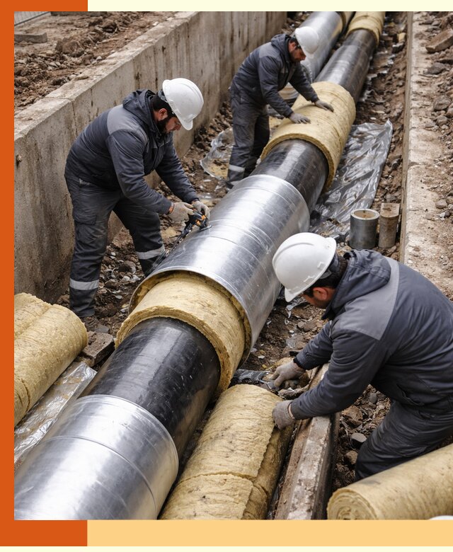 Утепление теплотрассы в Магадане: утеплительные работы и материалы