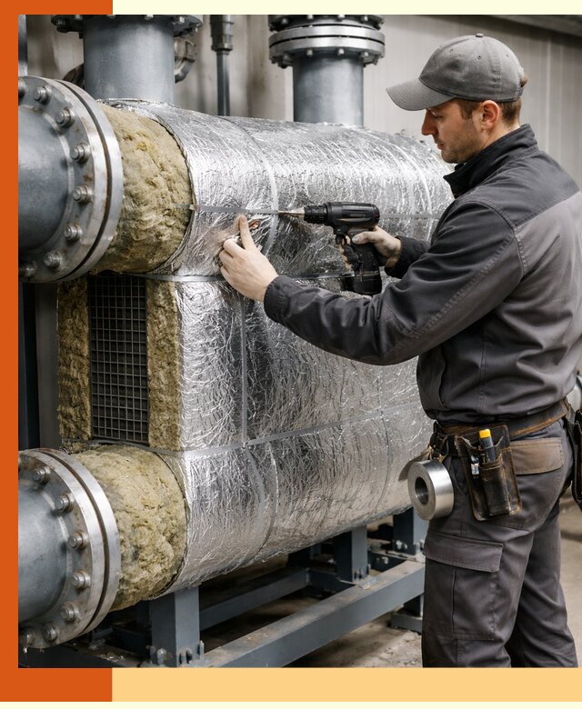 Утепление теплообменника в Магадане — профессиональная теплоизоляция оборудования