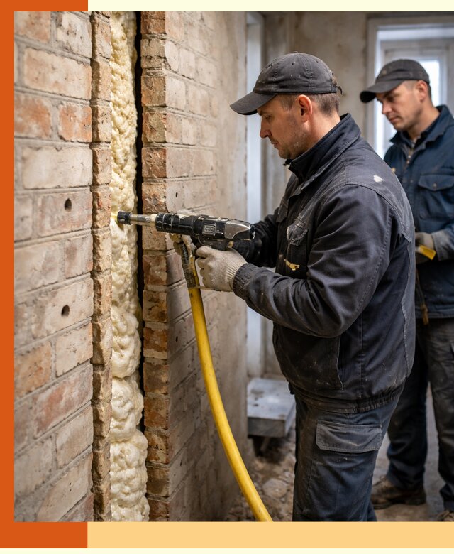 Межстеновое утепление пенополиуретаном в Магадане