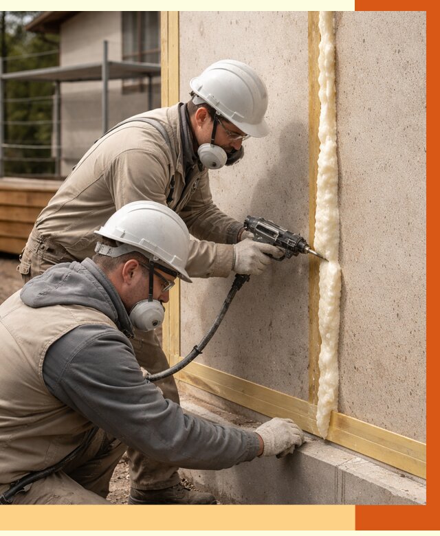 Утепление сип панелей ППУ в Магадане от 4907 руб. под ключ | ТепломастерМгд