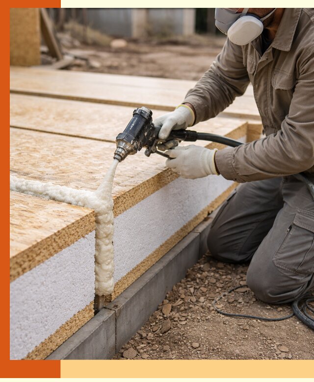 Утепление СИП-панелей пенополиуретаном (ППУ) в Магадане