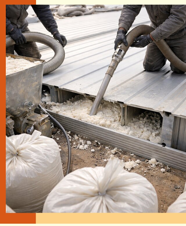 Заполнение пустот кровельных панелей пенными и мокрыми герметиками в Магадане