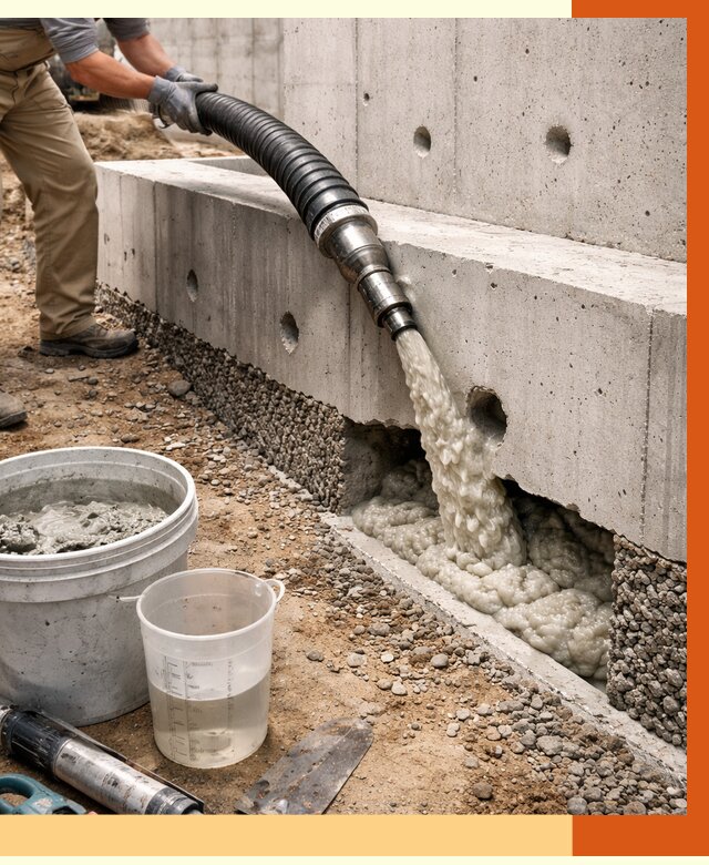 Заполнение полостей фундамента в Магадане от 6952 руб. под ключ | ТепломастерМгд