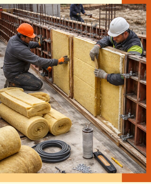 Теплоизоляция опалубки в Магадане от 7361 руб. за м2 — услуги и монтаж | ТепломастерМгд