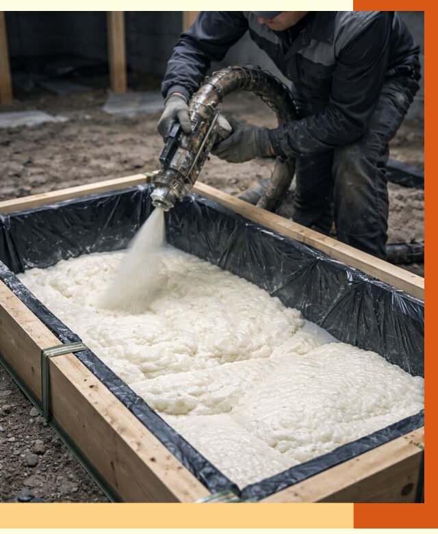 Заливка ППУ в формы в Магадане от 2556 руб. — утепление форм под ключ | ТепломастерМгд