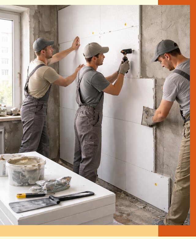 Утепление пенопластом домов и стен в Магадане от 1891 руб. — ТепломастерМгд