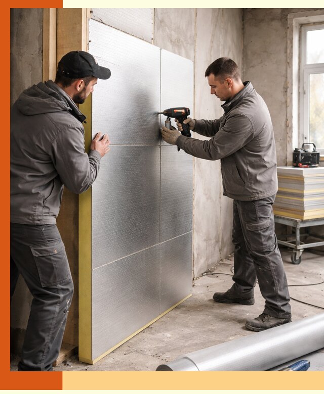 Утепление PIR панелями домов и зданий в Магадане