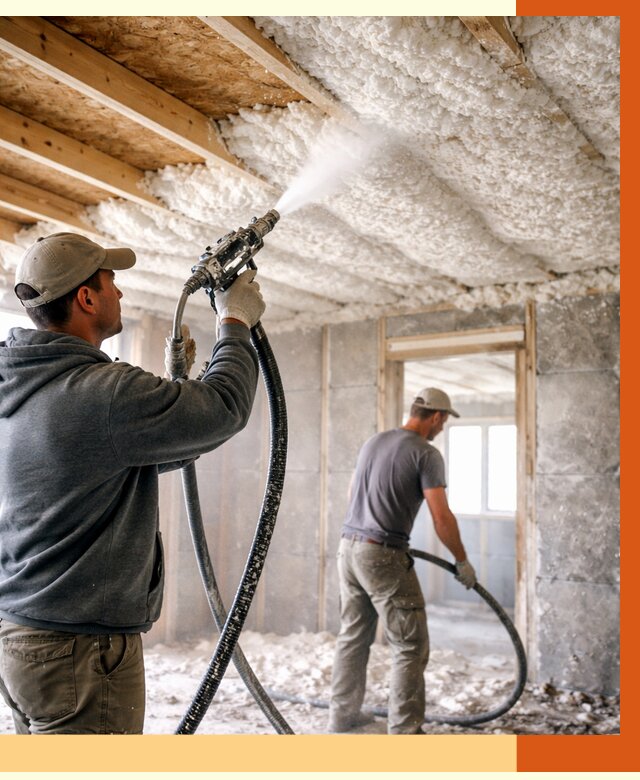 Утепление пеноизолом в Магадане от 1636 руб./м2 под ключ | ТепломастерМгд